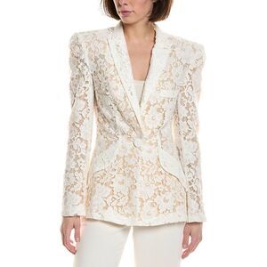 Sans Faff Womens  Kensington Lace Blazer, White